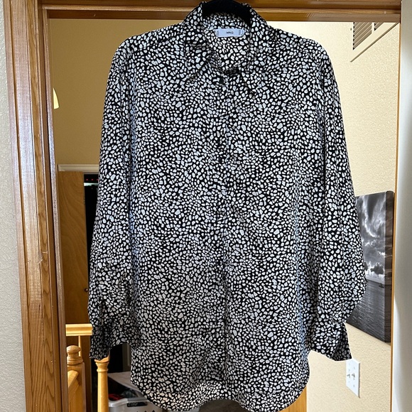 Mango Tops - Mango Monochrome Patterned Shirt